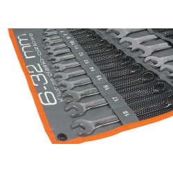 Set chiavi combinate 6-32 mm occhiello forchetta kit da 24 fisse stella inglesi